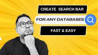 Create a Search Bar for any Databases or CMS with Suggest drop down list [upl. by Anivlek95]