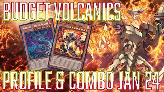 YUGIOH BUDGET Volcanic Deck Profile amp Combo Jan 2024 [upl. by Norry]