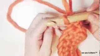 Aprender crochet  Cómo hacer punto bucle en crochet [upl. by Daenis]