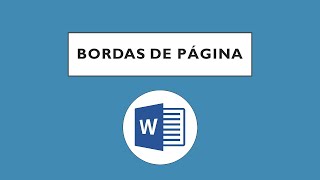 COMO COLOCAR BORDA DE PÁGINA NO WORD 2019 [upl. by Pacifa842]