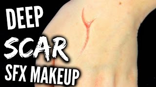 DEEP SCAR SFX MAKEUP TUTORIAL [upl. by Chadbourne683]