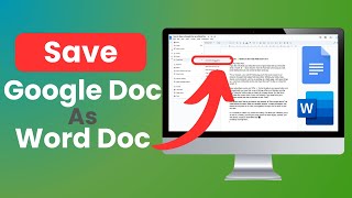 How To Save Google Doc File as a Microsoft Word File [upl. by Ike594]