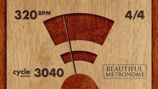 320 BPM 44 Wood Metronome HD [upl. by O'Doneven650]