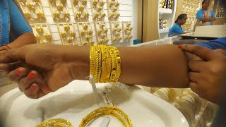 Grt jewellers gold Bangles collections grtgold grtjewellers goldjewellery aakashlook grt tamil [upl. by Hairaza]