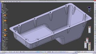 CATIA V5  PART DESIGN  DRAFT ANGLE [upl. by Enilarac]