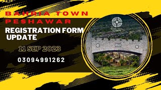 Bahria Town Peshawar  Registration Form Letest Updates  11 Sep 2023 [upl. by Osgood]