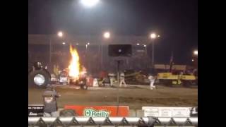 Tractor Explodes At Tomah Tractor Pull [upl. by Wittie56]