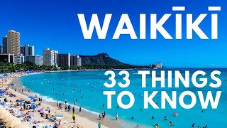 WAIKIKI TRAVEL TIPS 33 Things to Know Before You Visit Waikiki Hawaii [upl. by Rysler]