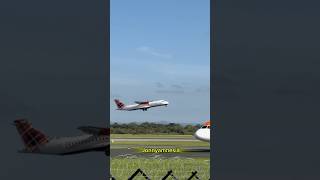 Loganair atr72 takeoff 3924 [upl. by Tsirc]