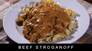 Beef Stroganoff Recipe  Inside Picos Kitchen [upl. by Pooi]