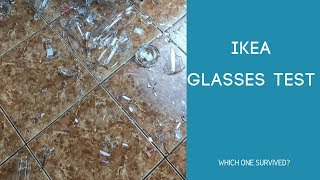 Ikea Glasses Drop Test  2017 [upl. by Lash]