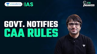 Govt notifies CAA Rules  Citizenship Amendment Act Notified  Explained by Sarmad Mehraj [upl. by Kennet66]