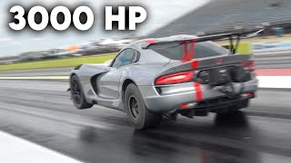 3000HP Twin Turbo Dodge Viper Runs Fastest 14 Mile Ever TX2K24 Day 1  2 [upl. by Storz]