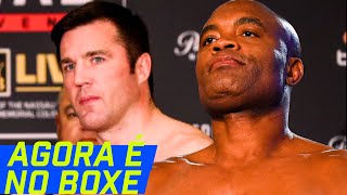 ANDERSON SILVA X CHAEL SONNEN NO BOXE AO VIVO NA GLOBO  Fantástico  Combateglobo [upl. by Berhley959]