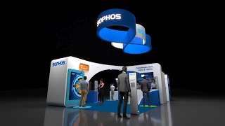 6X9M MODERN EXHIBITION BOOTH SOPHOS CYBERSECURITY [upl. by Lenor602]