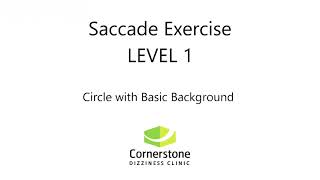 Vestibular amp Concussion Exercise  Saccade Level 01 [upl. by Magulac]