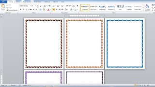 How to Make Different Page Border in Microsoft Office Word Tutorial [upl. by Mandel]