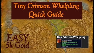 WotLK EASY 5k Gold Pet Farming  Tiny Crimson Whelpling [upl. by Humble130]