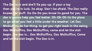 Doc McStuffins Theme Lyrics [upl. by Ainatit604]