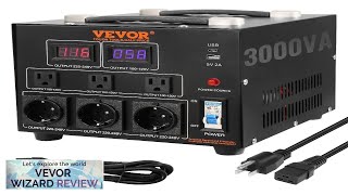 VEVOR Voltage Converter Transformer 3000W Heavy Duty Step UpDown Transformer Convert Review [upl. by Attennyl]