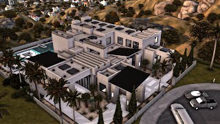 Ultimate LA Luxury Mansion  Stop Motion  Sims 4  No CC [upl. by Alamat]