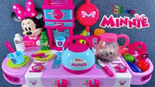 12 Minutes Satisfying with Unboxing Minnie Mouse Kitchen Playset，Disney Toys Review  ASMR [upl. by Atnim965]