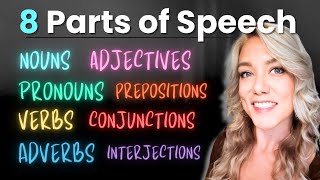 8 Parts of Speech in English Grammar Overview  Example Sentences amp Quiz [upl. by Freida]