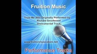 Trust Me Bb Originally Performed by Richard Smallwood Instrumental Track [upl. by Ambie]