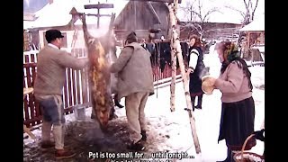 TĂIEREA ȘI POMANA PORCULUI BUCOVINA  ENGLISH SUB  Traditional ”Pig slaughter” ”Pomana” Christmas [upl. by Nod]