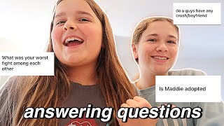 QUESTIONS WITH CILLA AND MADDY  CILLA AND MADDY [upl. by Sldney479]