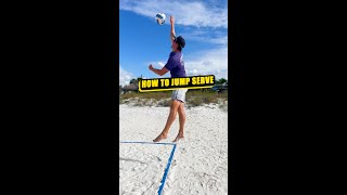 Volleyball Short Tips  How to Jump Serve [upl. by Mahgirb347]