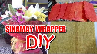 DIY SINAMAY BOUQUET WRAPPER [upl. by Haneehs20]