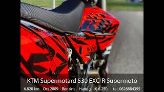 KTM Supermotard 530 EXCR Supermoto A2 rijbewijs 2010 [upl. by Scriven]