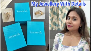 Candere By Kalyan Jewellers My Must have Jewellery Collection Designs With Details  Isharda Vlogs [upl. by Enyt623]