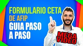 Formulario CETA AFIP Guía PASO A PASO  MEGA VIDEO  transferencia automotor [upl. by Akemed]