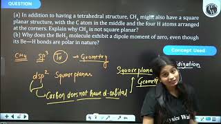 a In addition to having a tetrahedral structure CH4 might also have a square planar structure [upl. by Troy882]