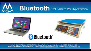 Balanza HY 918 Bluetooth Test por Hyperterminal [upl. by Suelo]