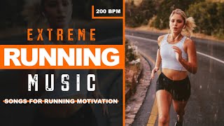 EXTREME Running Music MIX 🔥 2025 Songs for Running FAST  200 BPM [upl. by Stanley588]