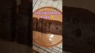 Chocolate banana bread ✨️🫶 shorts [upl. by Eeniffar]