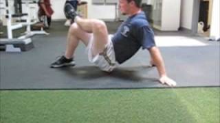 Hockey Training SelfMyofascial Release Gluteus Maximus [upl. by Nolyar]