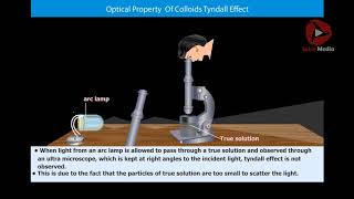 Optical Property of Colloids Tyndall Effect  Spice Media [upl. by Ardnekahs684]