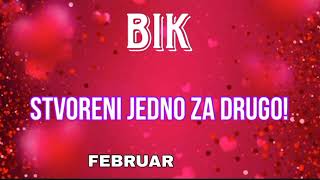 BIK  Stvoreni jedno za drugo 💕🥰 Tarot čitanje za februar horoskop 💫 [upl. by Suruat7]