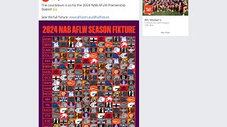 2024 today’s stupid idiotsep2what the hell is going on with 2024 AFLW fixture read pin comment￼ [upl. by Norvin]