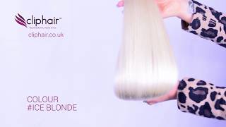 Ice BlondePlatinum Blonde Human Hair Extensions  Cliphair™ [upl. by Oznarol]