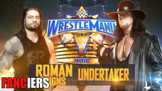 Roman Reigns vs Undertaker full match 4K WrestleMania 33 [upl. by Atinihc365]