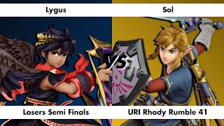 Lygus Dark Pit vs Sol Link  Losers Semi Finals URI Rhody Rumble 41 [upl. by Sholom660]