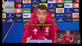 BENFİCA TEKNİK DİREKTÖRÜNDEN ATLETİCO MADRİD ve KEREM AÇIKLAMALARI [upl. by Blaseio]