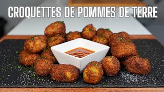 CROQUETTES DE POMMES DE TERRE au PARMESAN  FACILE et RAPIDE [upl. by Pernas541]