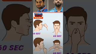 Sharp nose exercise Virat Kohlimotivation ytshorts shortsviralvideojawlinegoals jawlineexercis [upl. by Myles]