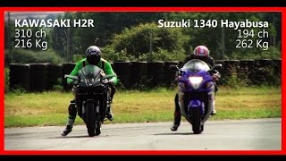 DA  Kawasaki H2R VS Suzuki Hayabusa 1340 [upl. by Ana]